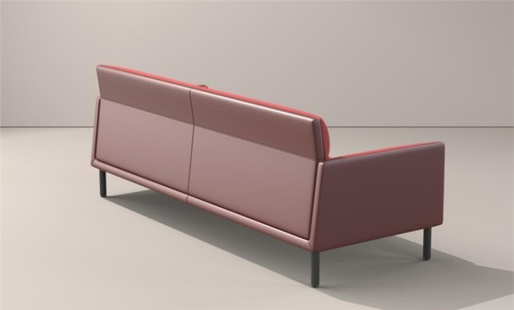 PU Leather And Fabric Sofa Set For Waiting Room Or Office Room